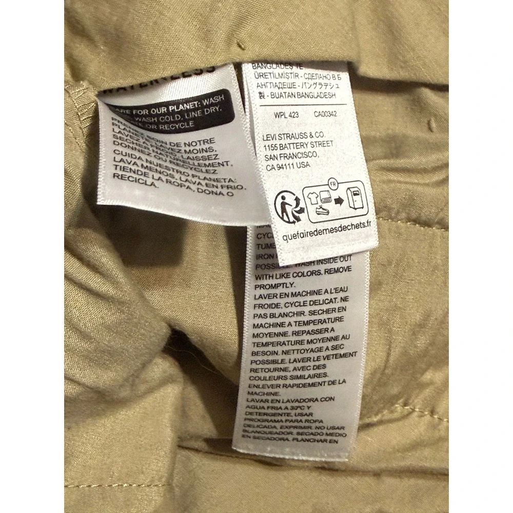 Dockers Pants Men Size 34x30 Tan Chino Pants Athletic Flex Comfort